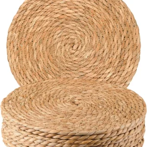 Set of 10 Natural Woven Boho Placemats