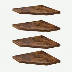 Tomnk Rustic Corner Floating Shelves Set of 4