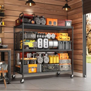 Heavy-Duty Rolling Garage Storage Shelving Rack