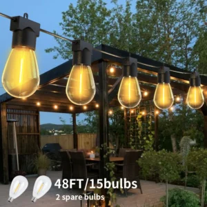 Elegant 50FT Outdoor LED String Lights Set