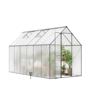 Heavy-Duty Walk-In Outdoor Polycarbonate Greenhouse