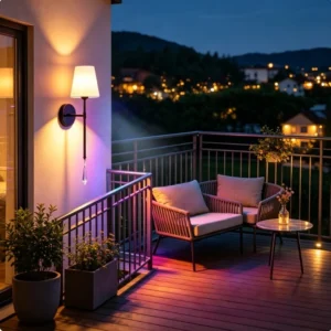 Rechargeable RGB Crystal Wall Sconce with Remote